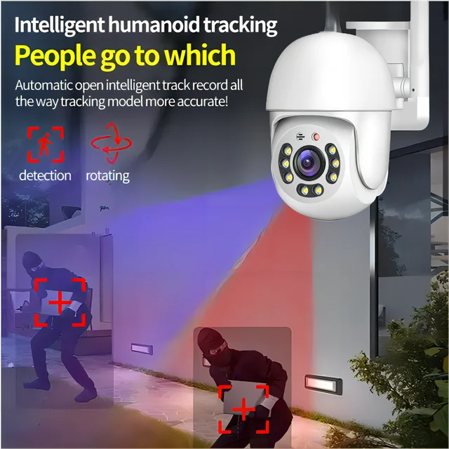 Tuya 4MP PTZ WIFI Network Camera Security Protection Outdoor IP66 Waterproof 5G Dual-band Camera Home Video Surveillance 2 Tuya 4MP PTZ WIFI Network Camera Security Protection Outdoor IP66 Waterproof 5G Dual-band Camera Home Video Surveillance 2