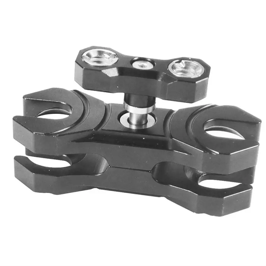 Dual 20mm Kugelkopf Clip Magic Arm Clamp 1/4 3/8 Arri Pin Adapter 360 Rotation Cage Rig Extend Mount Monitor Stand Licht Halter – Detail 1