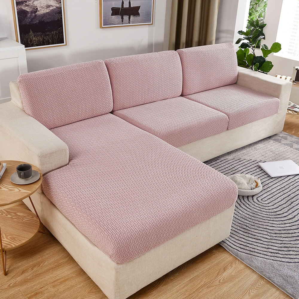 Dicker Jacquard-Sitzkissenbezug für Sofas, Möbelschutz, Couchbezüge für Sofas, staubdicht, abnehmbarer Sitzbezug für Kinder und Haustiere – Detail 10