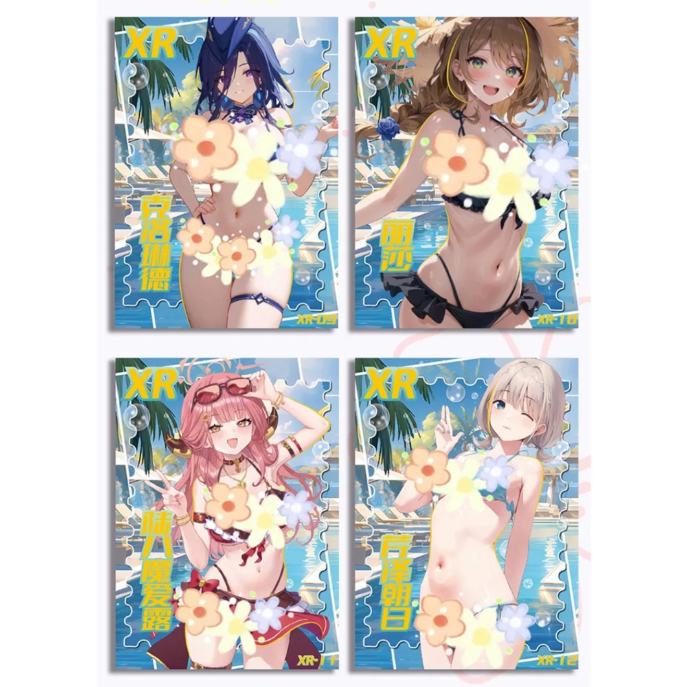 Anime Game Girl Goddess Story Collection Cards Yor Forger Hayasaka Ai Refreshing Summer Beach Swimsuit Cards Children Gifts Toys