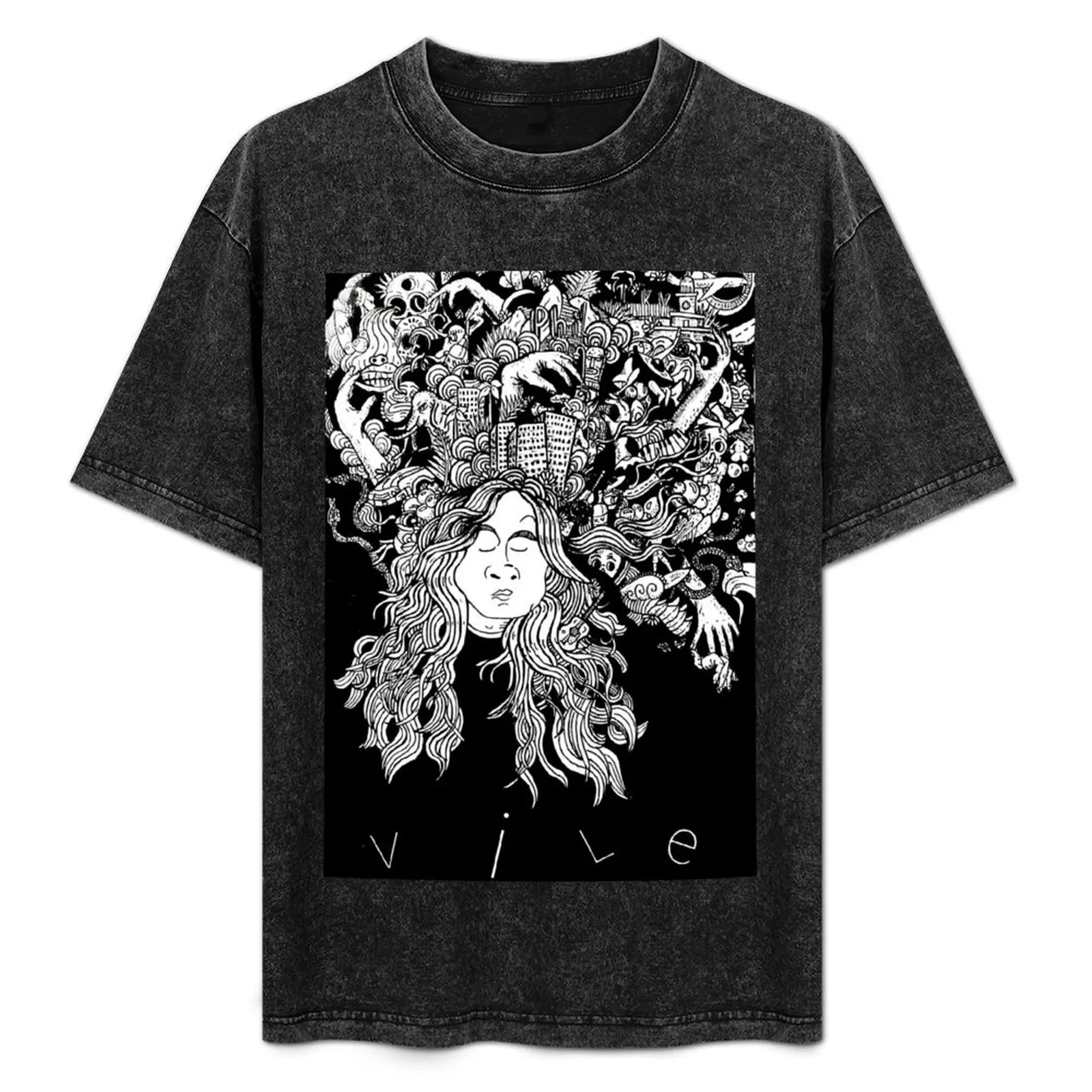 

VILE - Kurt Vile T-Shirt t shirt custom print man t shirt designer t shirts cotton 100% shirts for man graphic vintage T-Shirt