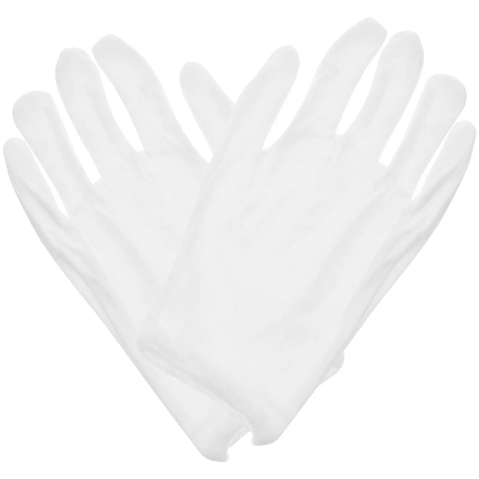 

6 Pcs Cotton Work White Mens L Size Thin Coin Jewelry Silver Inspection Handling Gloves Cotton Gloves For Men