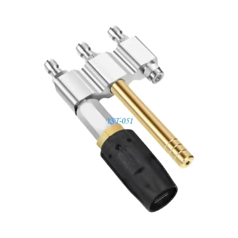 

E15A Heavy Duty Pressure Washer Nozzle Triple Function 1/4inch Quick Connection for Commercial Garden Vehicle Floor Home Use