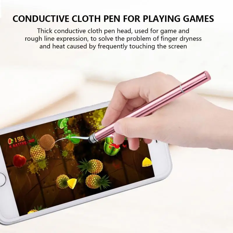 Tableta de dibujo Universal 2 en 1, lápiz táctil de pantalla capacitiva para teléfono móvil Android, accesorios de lápiz duraderos inteligentes
