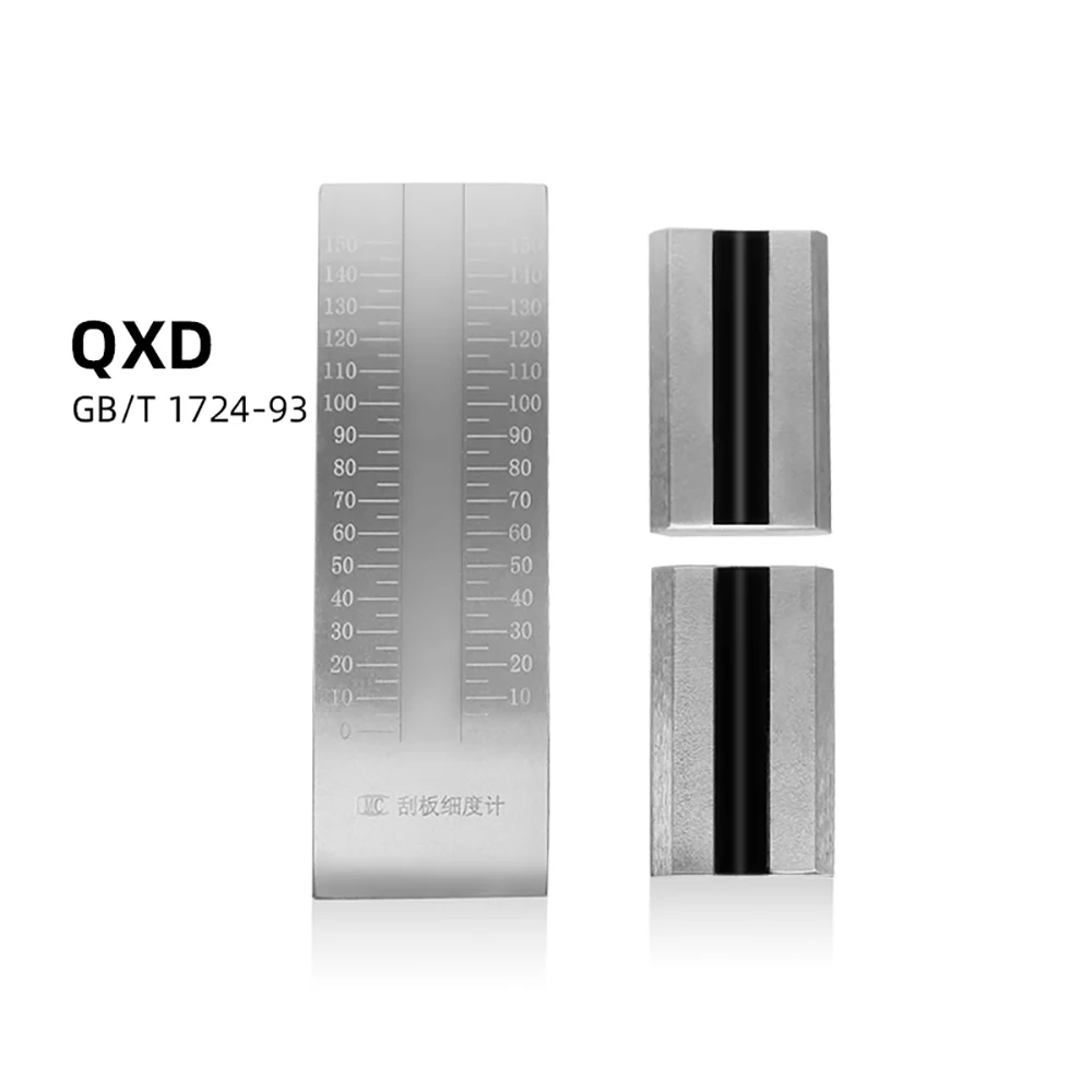 QXD Raschietto In Acciaio Inox Finezza Metro Singola Scanalatura Piastra Finezza Finezza Calibro 25/50/100/150um