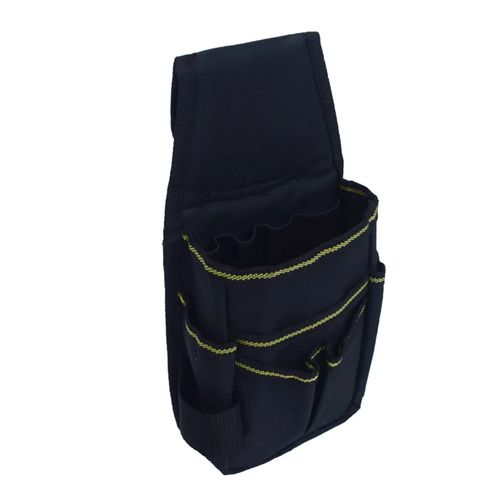 Lightweight Yet Rugged Tool Waist Bag Made of 600D Oxford Cloth with Quick-Release Buckle Multi-Section Storage for Electrician