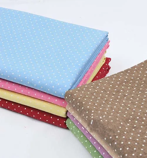 Bundle Fabric Bundle Polka Dot Fabric Bundle Colorful Pokla Dots Style Linen Bundle 7 Fat 8th Quarters Pieces each 15\