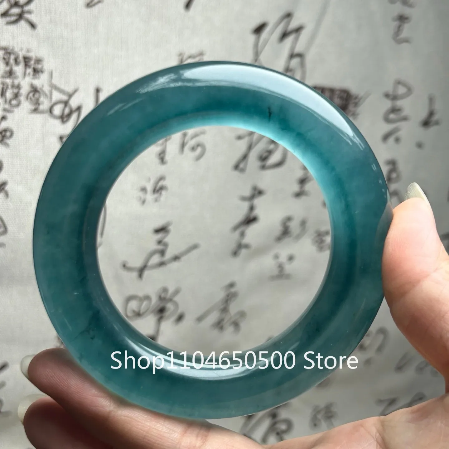 

Certified Natural high Ice Burmese Jade jadeite Bracelets bangle 59MM