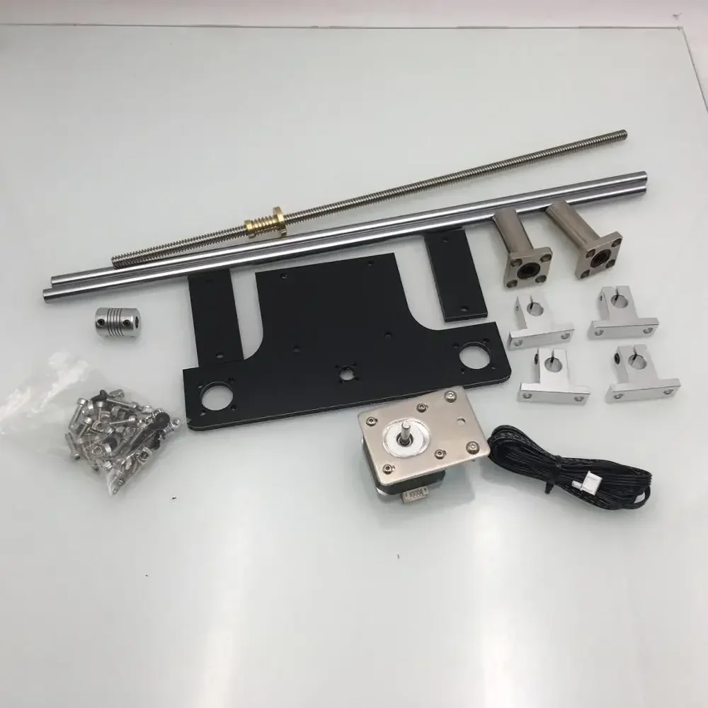 Funssor 1set Creality Ender 5/Ender5 Pro dual Z-as loodschroef upgrade kit dual motor Dual Z-as ondersteuning mod