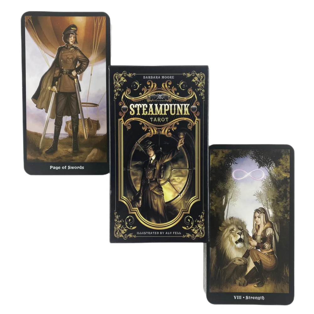 The Steampunk Tarot Cards A 78 Deck Oracle English Visions Divination Edition Borad Playing Games