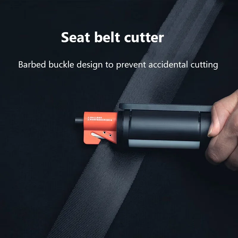 Xiaomi Mijia Multi-functional LED Flashlight 3100mAh Zoomable Ultra Bright Emergency Light Window Breaker Safety Belt Cutter Car