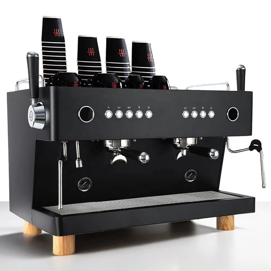 Semi Automatic Smart 2 Group Italian Commercial Espresso Machine | Professional Fast Brewing Coffee Maker for Cafe & Restaurant