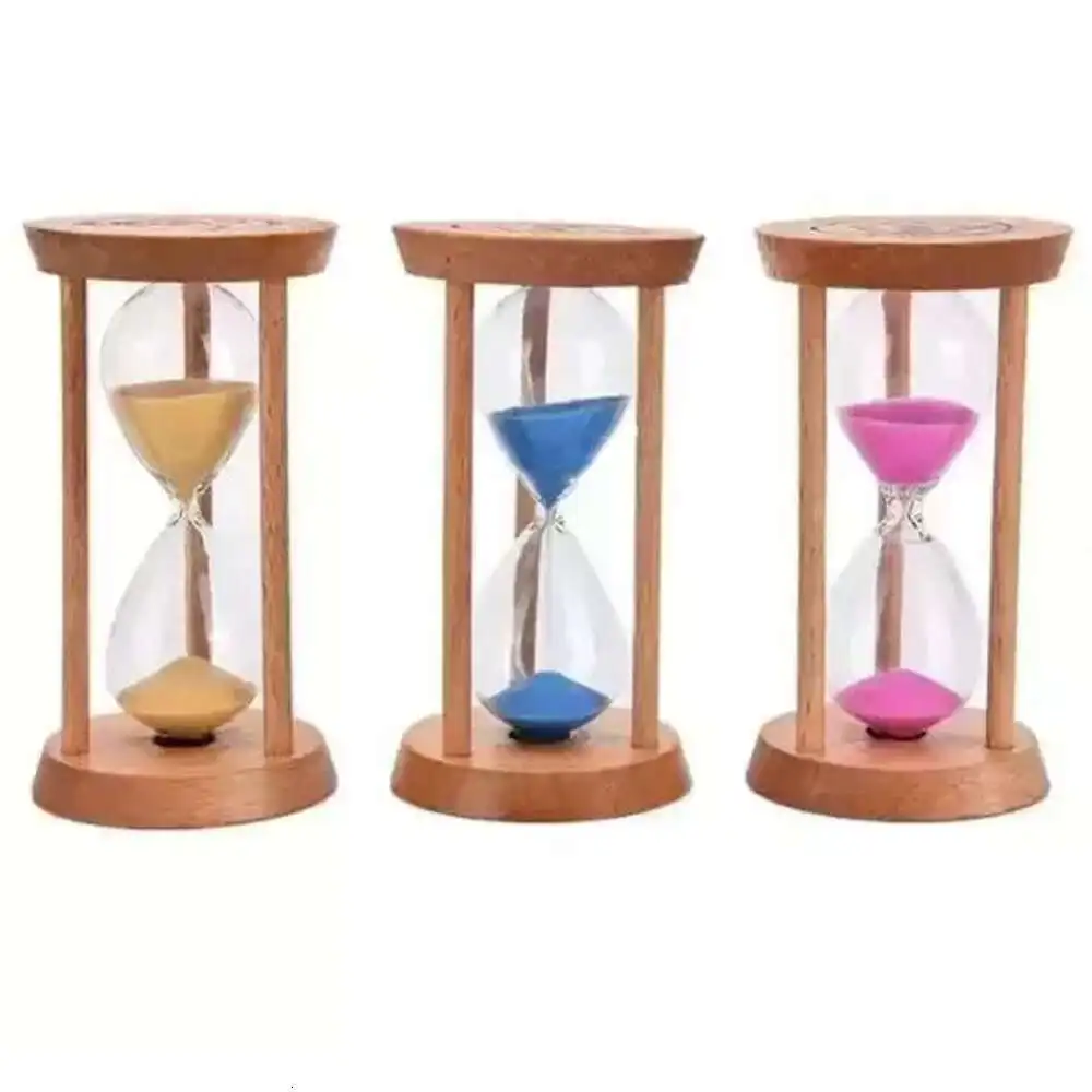 Fashion 3 Mins Wooden Frame Sandglass Sand Glass Hourglass Time Counter Count Down Home Kitchen Timer Clock Decoration Gift