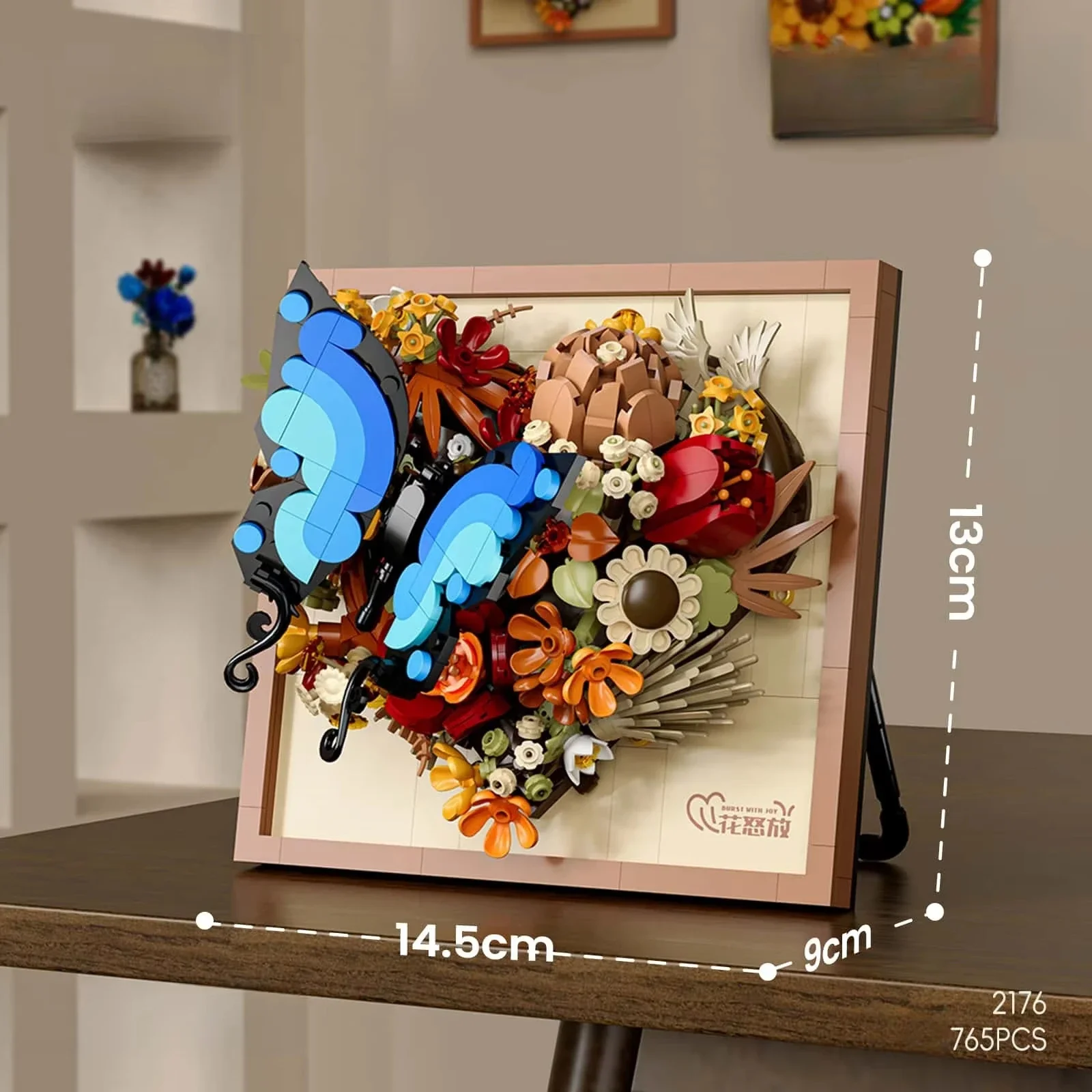 New Year Decorations 3D Picture Frame Building Blocks Flowers Mini Bricks DIY Girls Boy Kid Toy Wedding Birthday Christmas Gifts