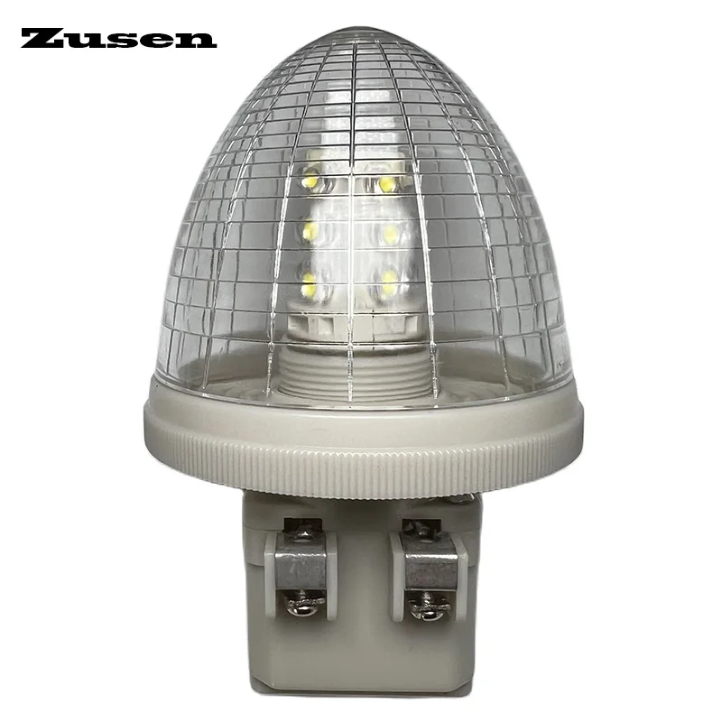 Zusen TB30-W 12v 24v 110v 220v branco led equipamento indicador de sinal luz de advertência sempre em