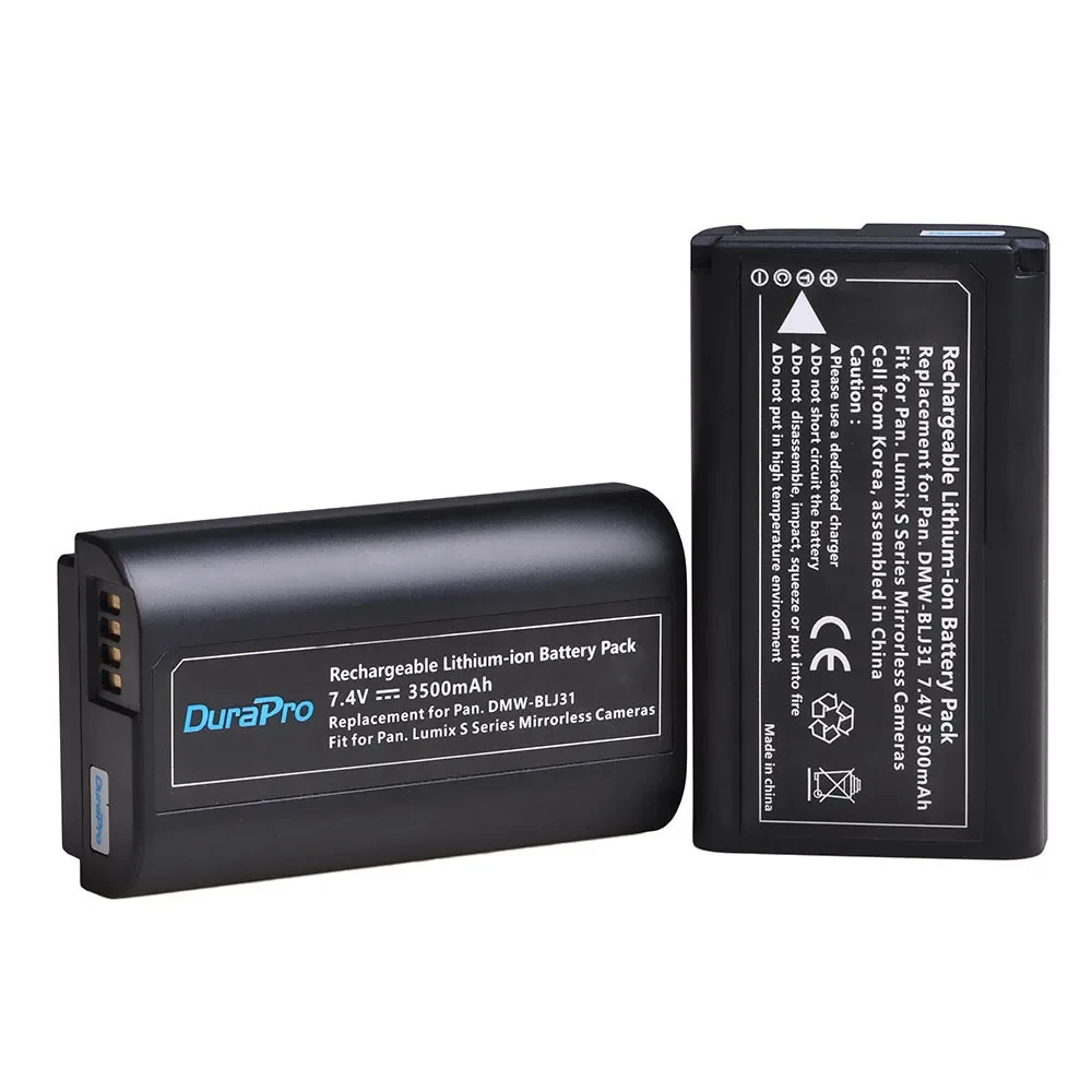 DMW-BLJ31 DMW BLJ31 Battery +USB Dual Charger for Panasonic LUMIX S1, S1R ,S1H, LUMIX S Series Mirrorless Cameras Accessories