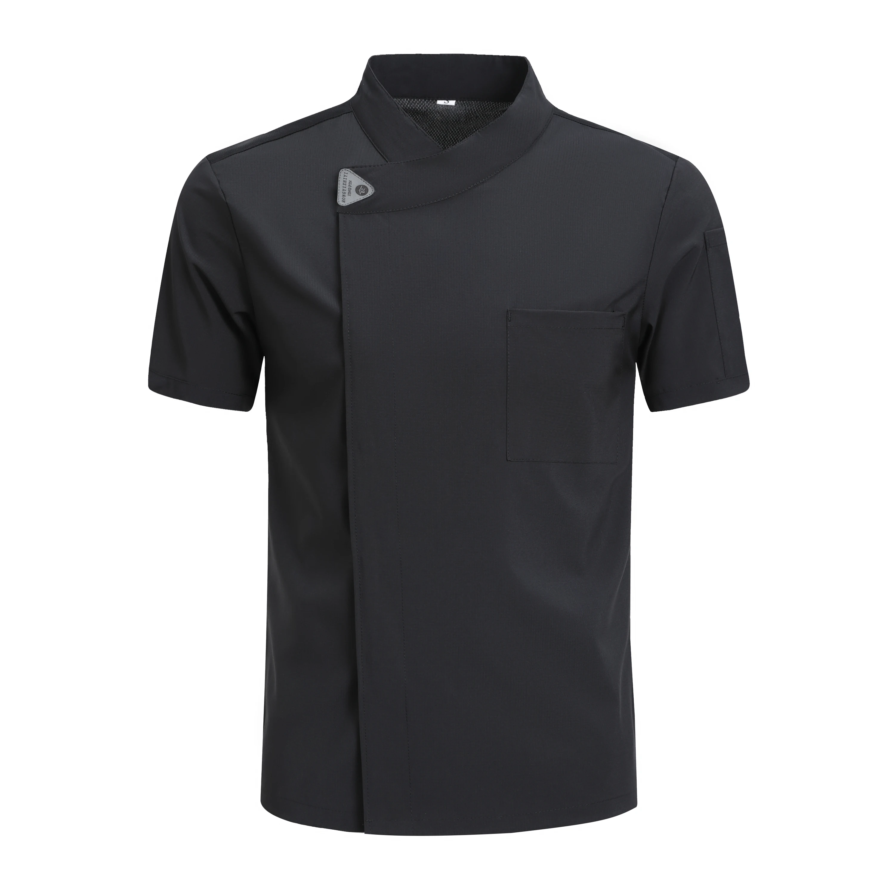 Vestes de chef pour hommes, vêtements de cuisine, uniforme de restaurant, uniforme de chef à manches courtes pour femmes