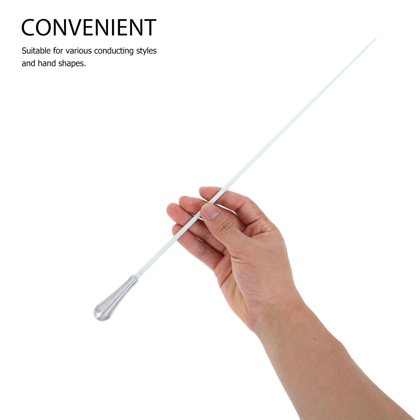 

Music Conducting Baton Metal Symphony Orchestra Concert Choir For Conductors Comfortable Grip Ergonomic Design