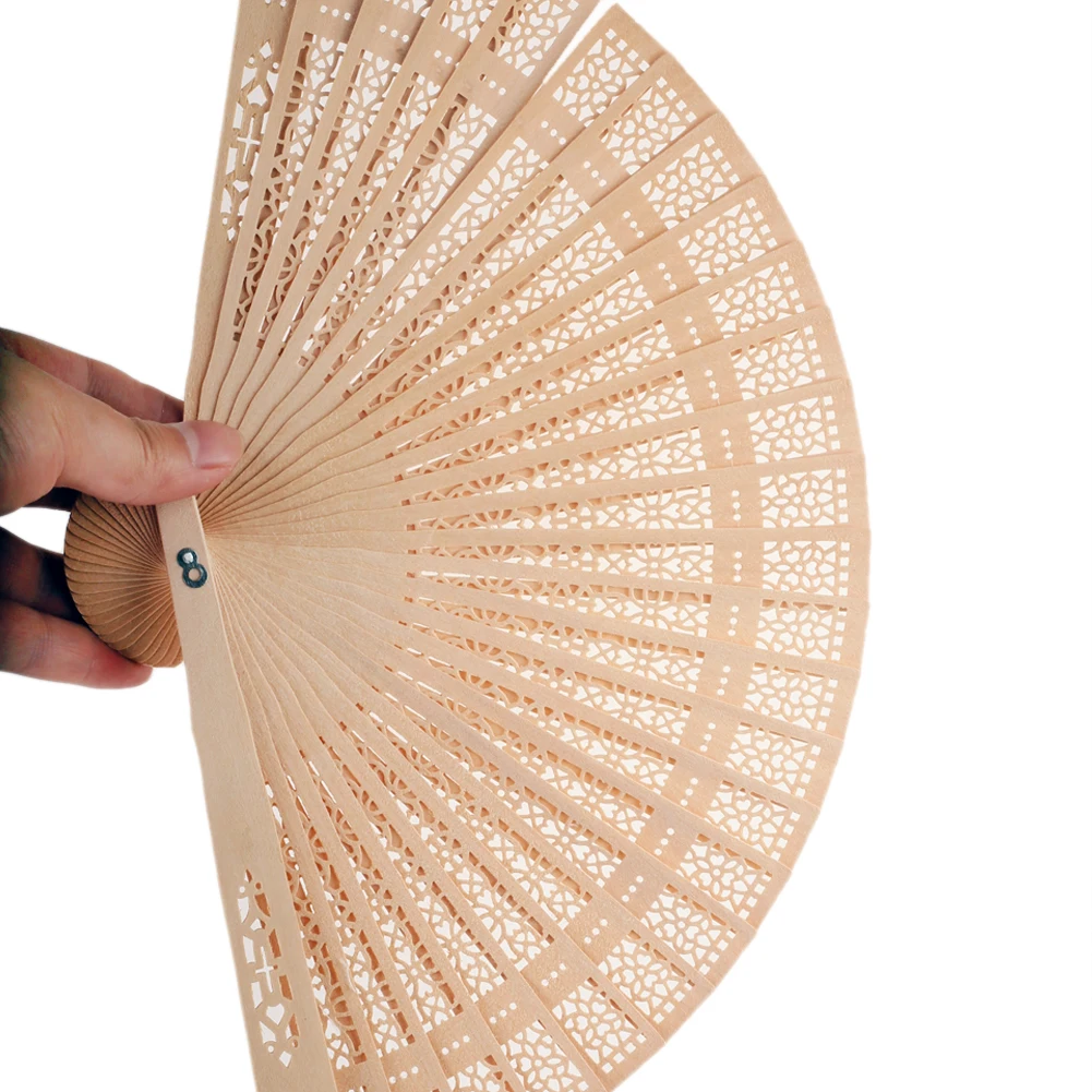 Chinese Hand Folding Fan Foldable Wood Bamboo Fan for Dance Home Decoration DIY Wedding Fan Bride to Guests Portable Hand Gifts