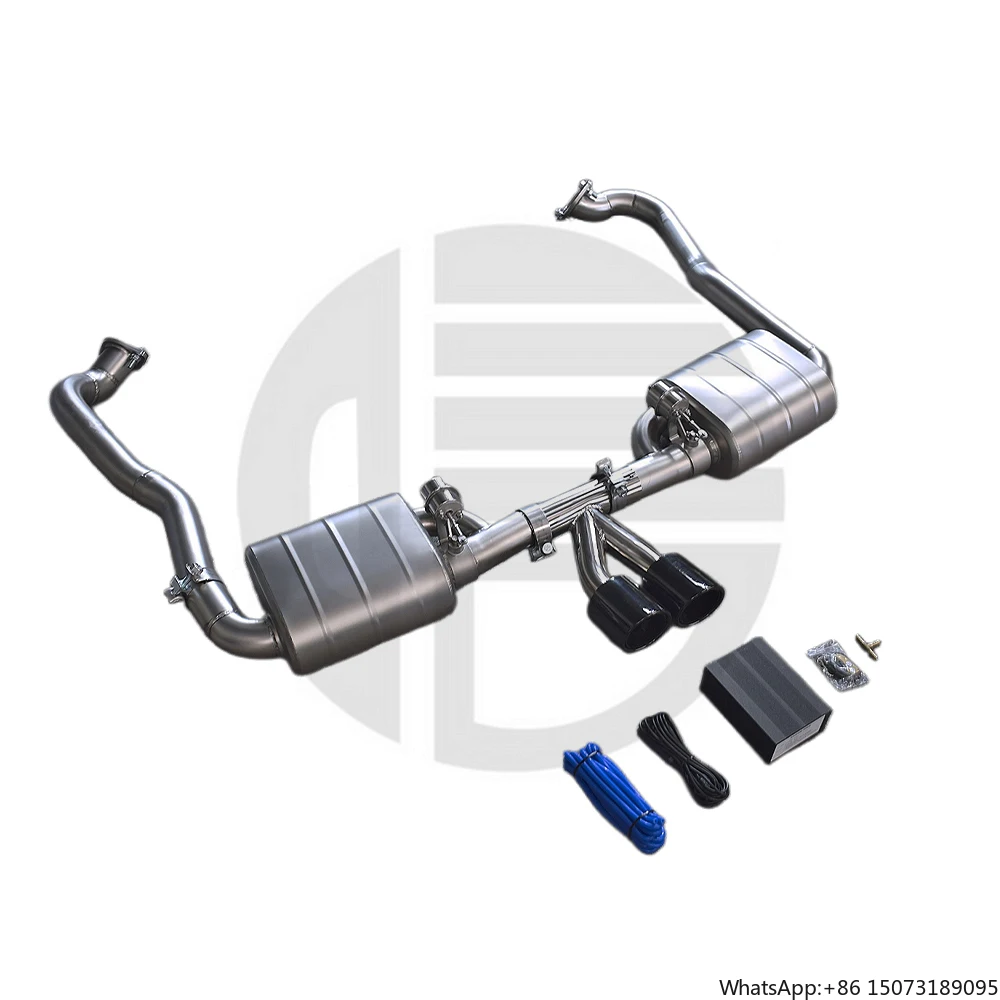 High Performance Stainless Steel Exhaust System for  S 3.4L 987.1 Catback with Vacuum Valve