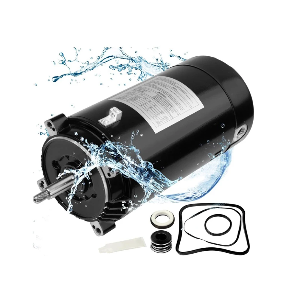 Swimming Pool Pump Motor and Seal Replacement Kit, 1-1/2 HP Pool Pump Motor Up-Rated 56J Fram UST1152 One Size