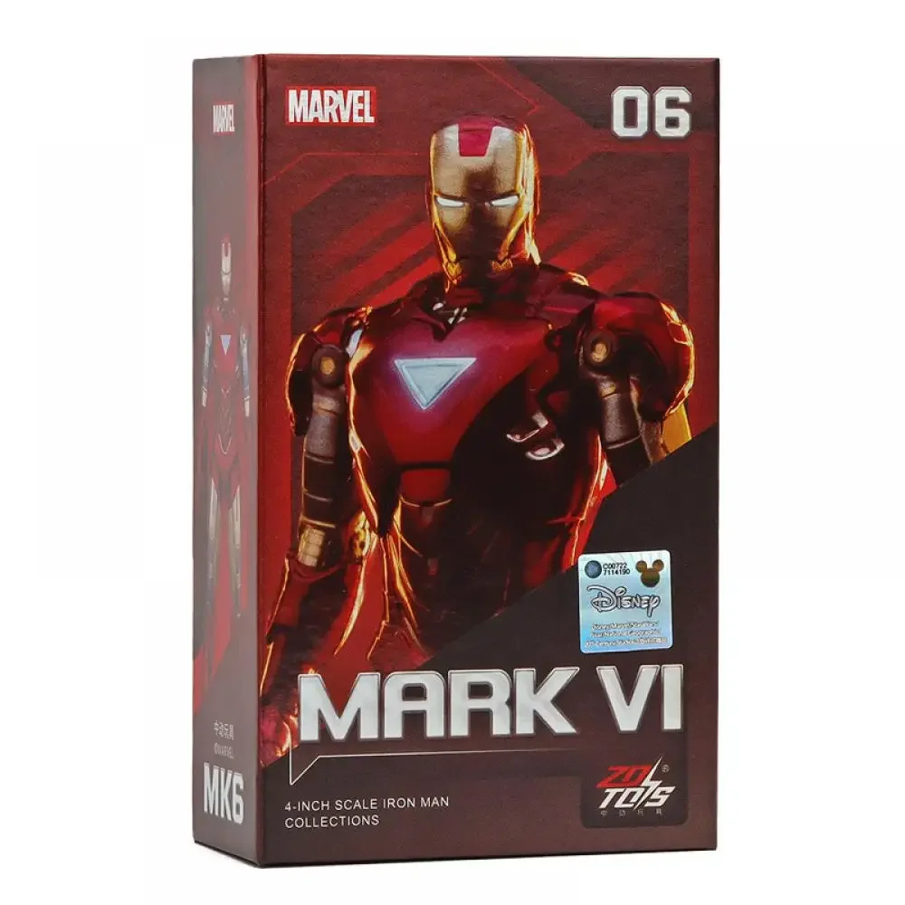 Popular Hasbro 4 pulgadas Iron Man Mk1-Mk7 serie versión Base móvil Anime modelo de dibujos animados juguete regalo de cumpleaños coleccionables