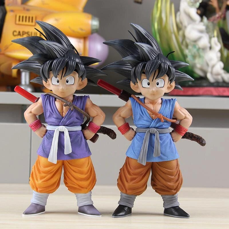 20cm GT Son Goku Figure Child Statue Dragon Ball Action Figures Gk Goku Stance Model DBZ Anime PVC Collection Desk Toys Gifts