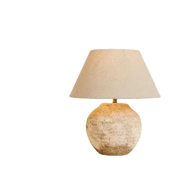 

YY Living Room Study Homestay Hotel Floor Decoration Vintage Clay Pot Table Lamp