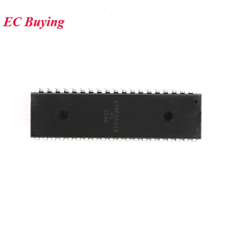 5Pcs/1pc ATMEGA32A-PU ATMEGA ATMEGA32 ATMEGA32A DIP-40 8-bit Microcontroller MCU 32KB In-system Flash 2.7V Chip IC New Original