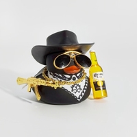 Cowboy Rubber Duck Car Ornament for Jeep Duck Car Dashboard Decorations Quirky Rubber Duck Car Accessories Funny Office Gifts