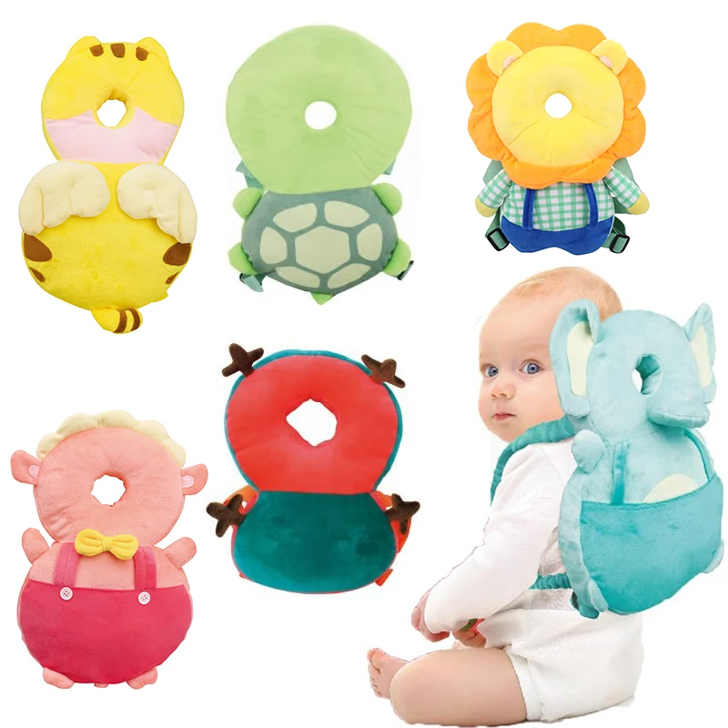 아기 안전 베개 유아 머리 보호대 안전 패드 만화 동물 낙상 방지 베개 보호 헤드기어 아기 크리스마스 선물