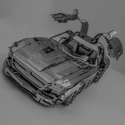 Coche deportivo 3D, rompecabezas de Metal, Kits de bloques de construcción, Mecha DIY para adolescentes y hombres, pasatiempos, juguetes, grandes regalos