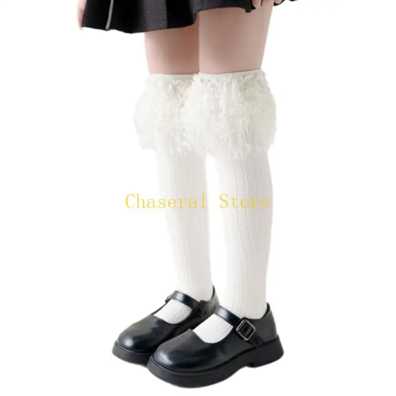 

E7CE 1 pair Classical Breathable Socks for Kids Aged 3-16 Years Teens In Tube Socks for Daily Wear or School Activity