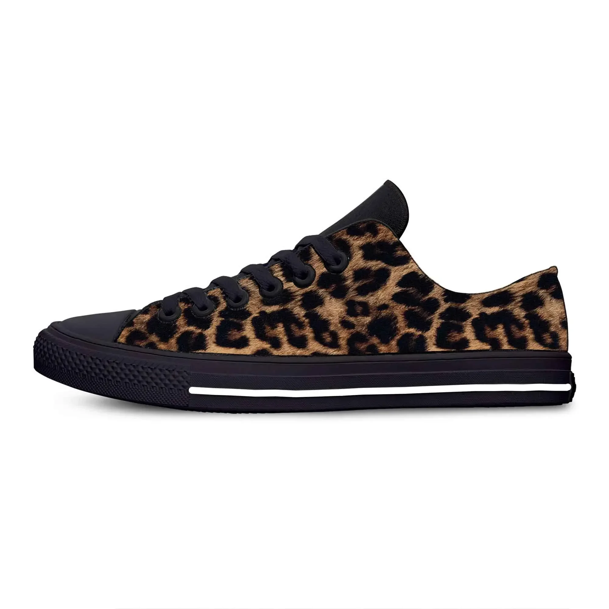 Animal Panther Leopard Print Skin Pattern Fashion Casual Cloth Shoes Low Top Comfortable Breathable 3D Print Men Women Sneakers