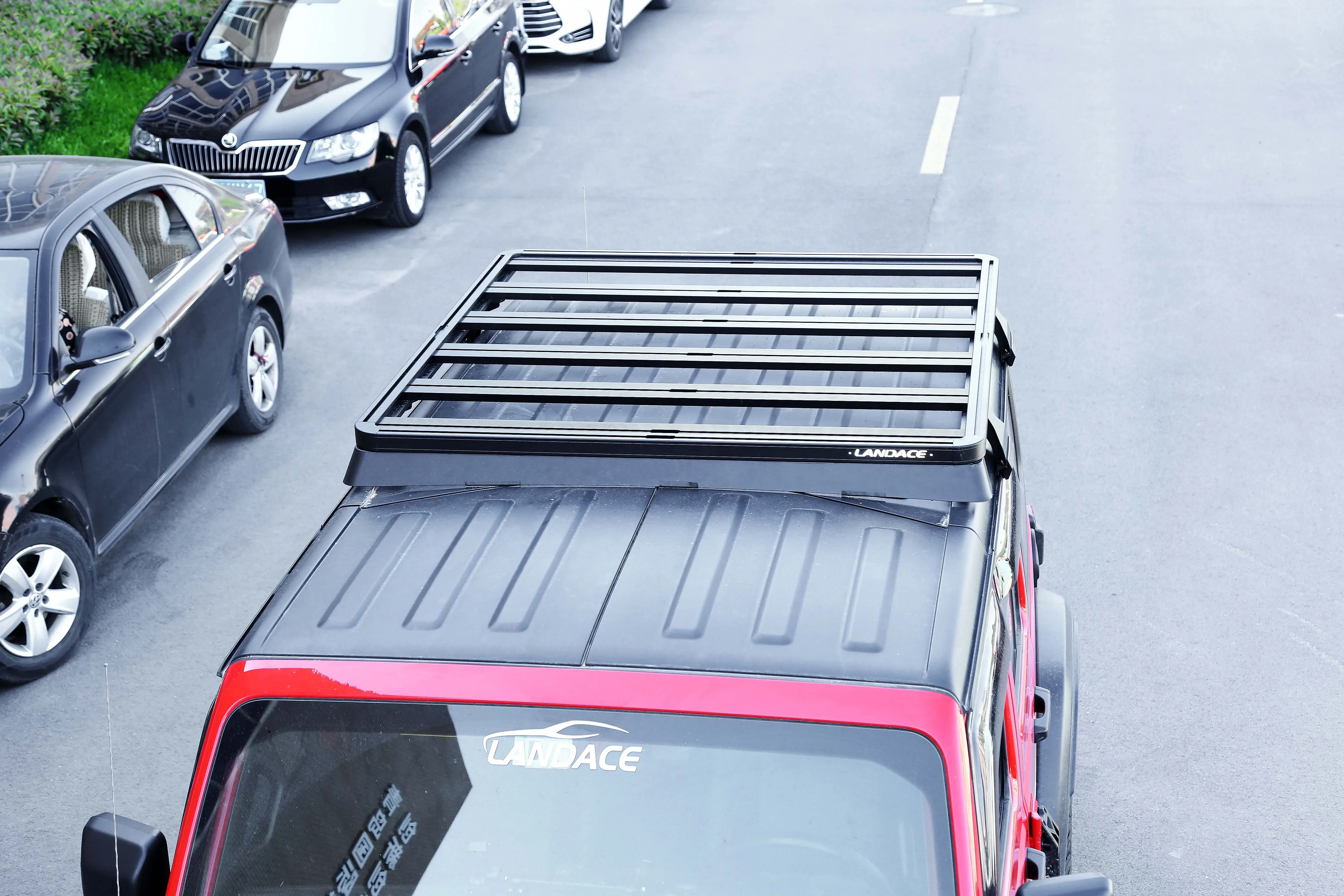 New Design Lightweight Strong Capacity Aluminum Roof Rack Platform for Jeep Wrangler