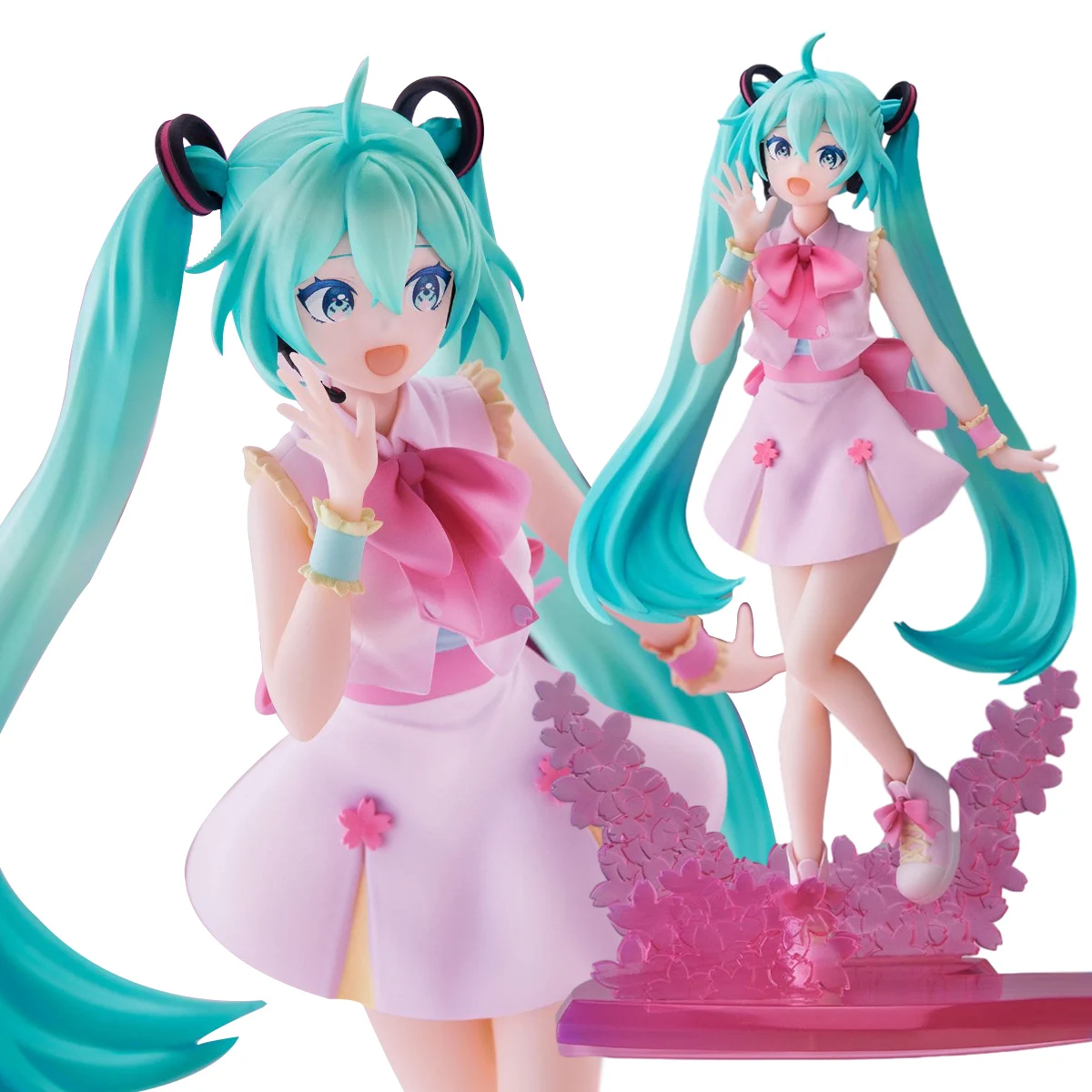 21CM Sakura Hatsune Miku Sakura Future Series Animation Model Toy Gift Collection Base Standing Action Figure PVC Kawayi Figuine