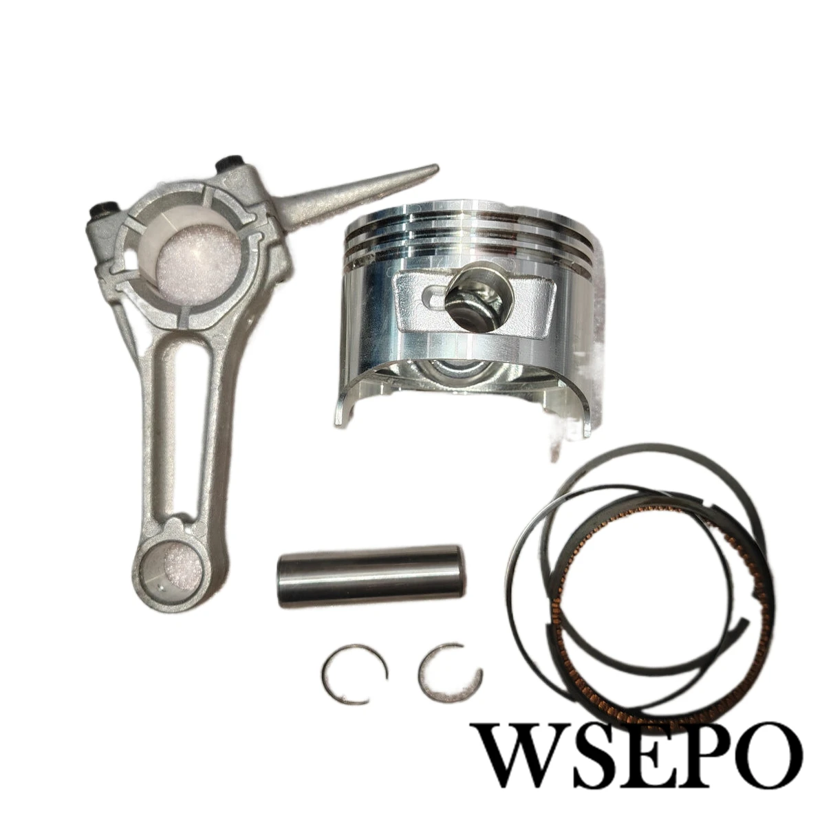Top Quality! Piston Kit With Rings Pin And Circlips + Connecting Rod Fits 177F GX270 270cc 4 stroke Air cooled Gas Engine