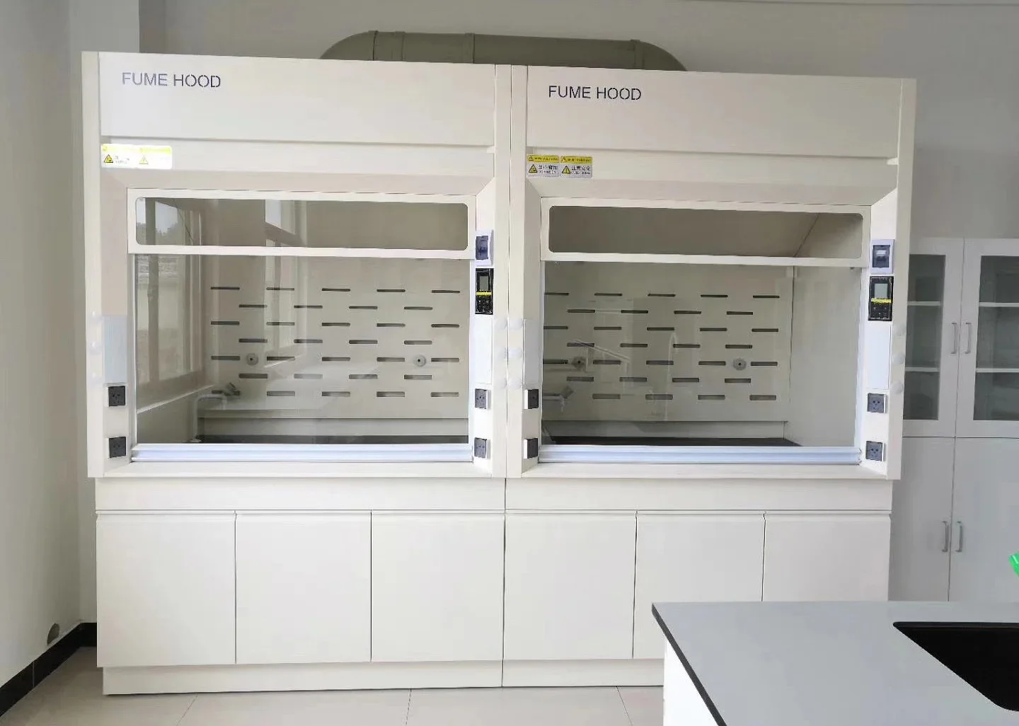 High Quality Lab Furniture Biosafety All Steel Gas Extractor Ductless Safety Cabinet Fume Hood For Chemistry