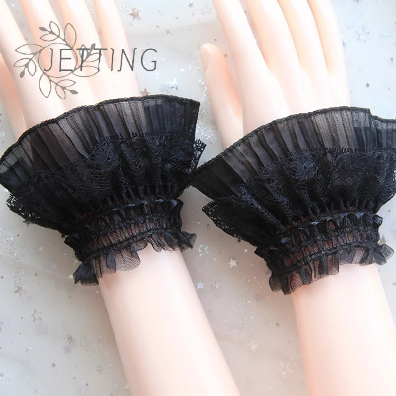 ปลอกแขนถ่ายรูปทำเล็บลายลูกไม้ 1 คู่ ปลอกแขนตาข่ายสองชั้น ปลอกแขนถ่ายรูปโชว์เล็บ ปลอกแขนถ่ายภาพ DIY ฉากหลังถ่ายภาพ P