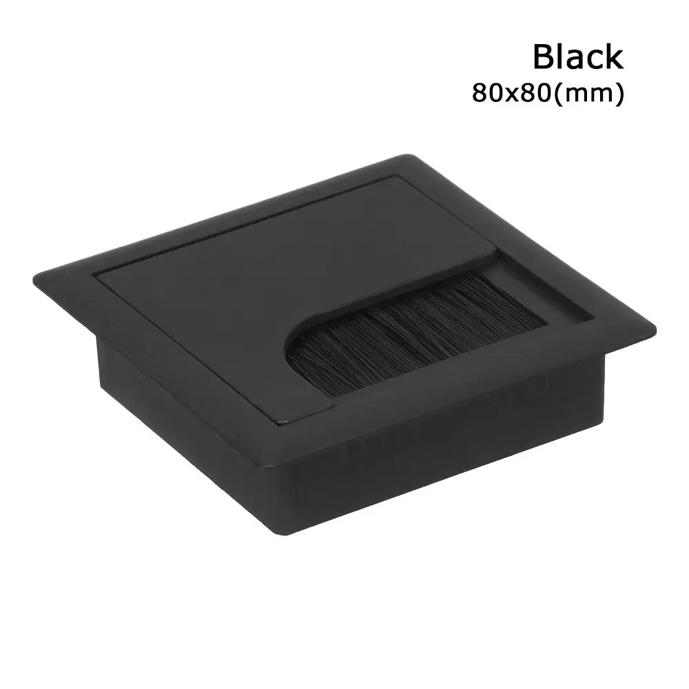 Rectangle Outlet Port Computer desktop Decor Wire Box Wire Cable Holder Wire Hole Cover Desk Cable Box