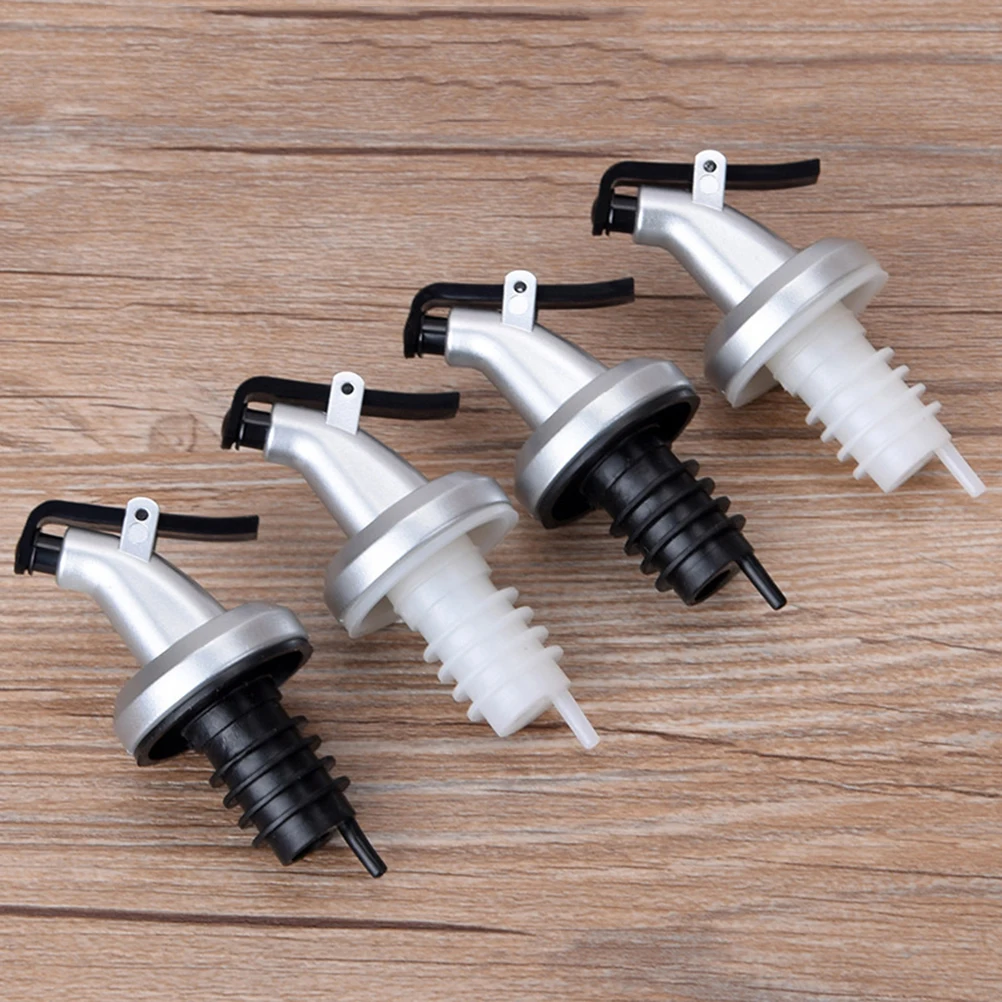 

6pcs Oil Bottle Stoppers Silicone Pourer Nozzle Soy Sauce Dispenser Spout Liquor Anti-Drip Kitchen Bottle Cap