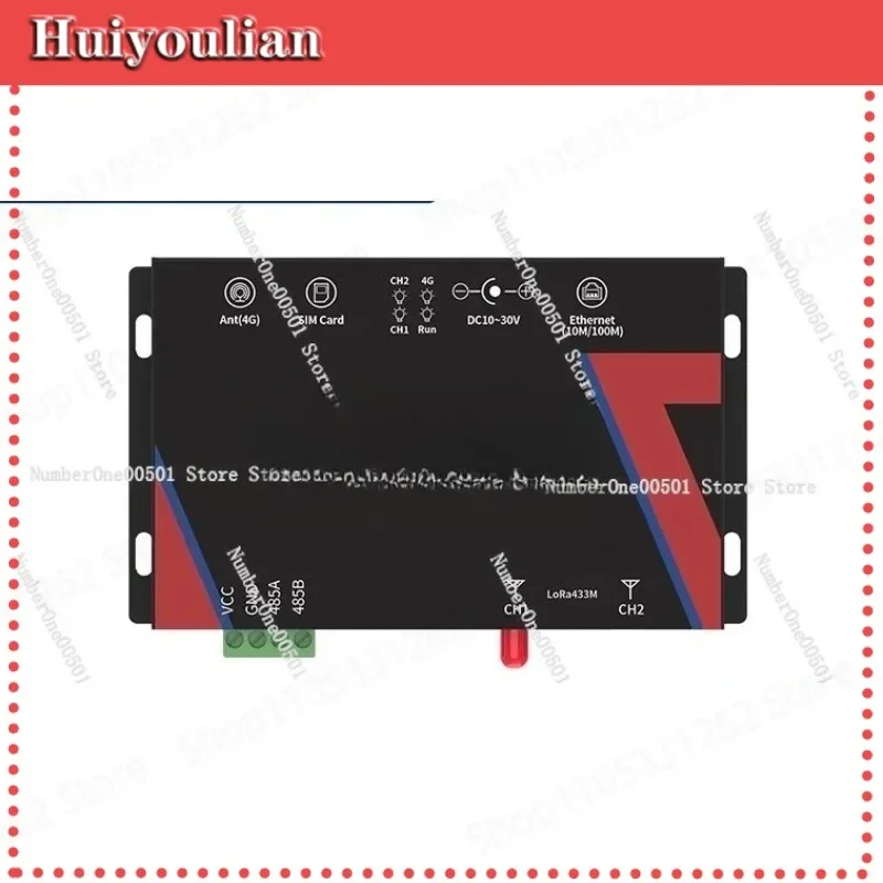 Wireless gateway 485 Ethernet 4G wireless relay networking spread spectrum data transmission multi-channel acquisition module
