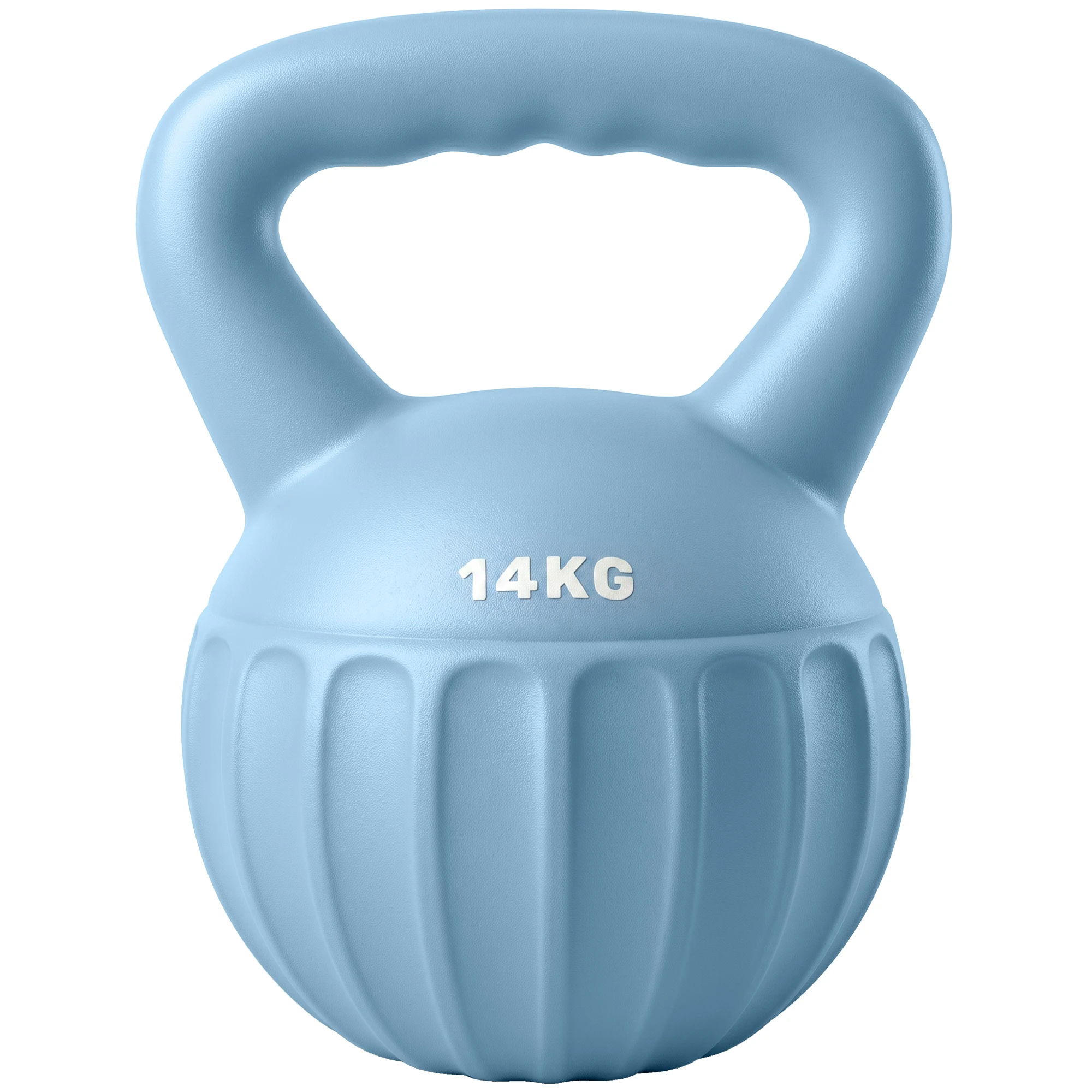 SPORTNOW Kettlebell 14 kg, Dumblebar con mango antideslizante, Ball Dumball, culturismo, entrenamiento, gimnasio, azul