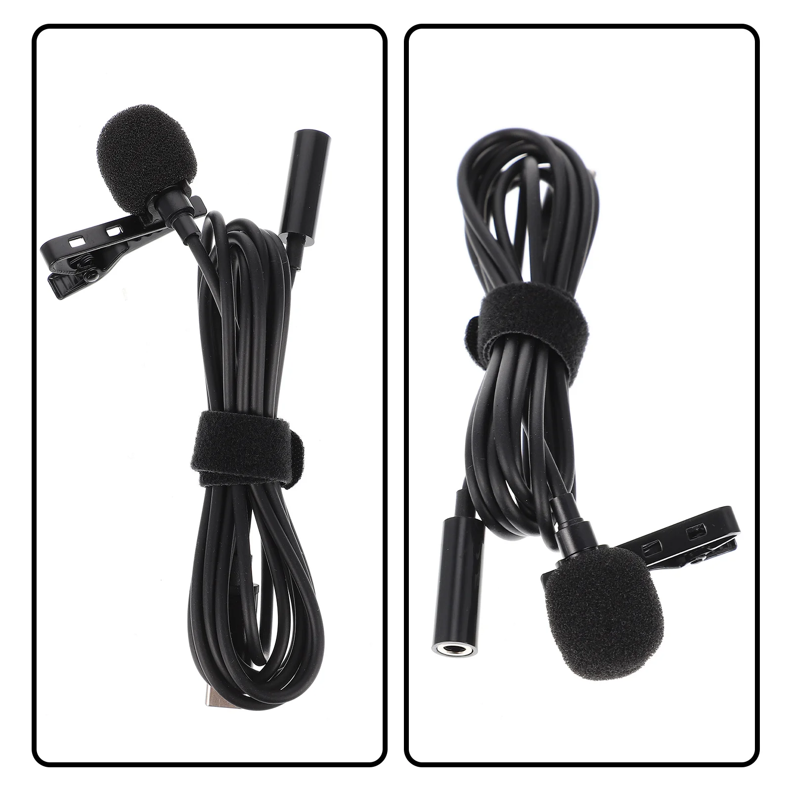 

Lavalier Microphone Clip On Usb Type-C Recording Mic High Sensitivity Anti-Spray Cotton For Video Podcast Live Streaming