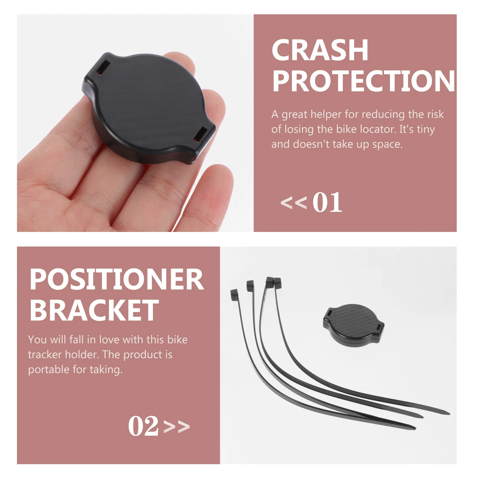 

1set 1Set Bicycle Saddle Holder Anti-Loss Tracer Support Compatible Durable Pla Material Compact Design Easy