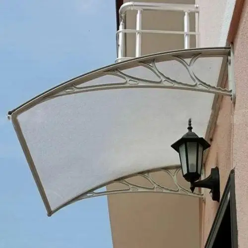 Portable Polycarbonate Hollow Sheet Awning, Outdoor Roofing Canopies