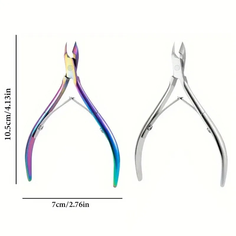 스테인레스 스틸 손톱깎이 세트, U자형 니퍼, 엣지 커터, 큐티클 푸셔 및 죽은 피부 제거제가 포함된 매니큐어/페디큐어 도구
