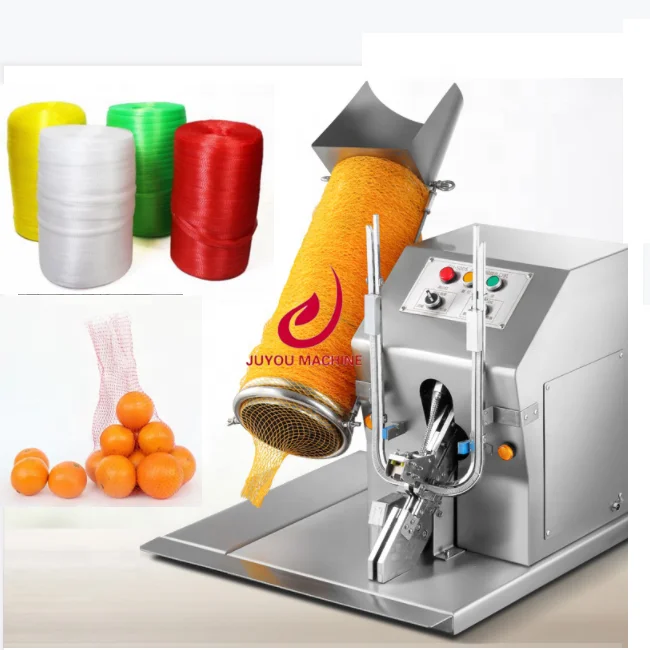 Garlic  Onion Mesh Bag Tying Machine Ginger Potato  Chili Net Bag Clipping Machine Fruit Grapefruit Kiwi   Packing Machine