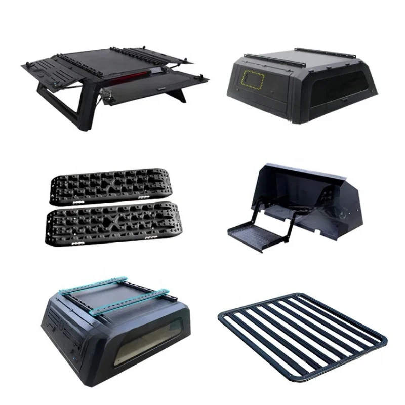 Steel 4X4 Pickup Canopy with Roof Rack Trunk Bed Cover Hardtop Canopy for T60 Dmax Triton Navara