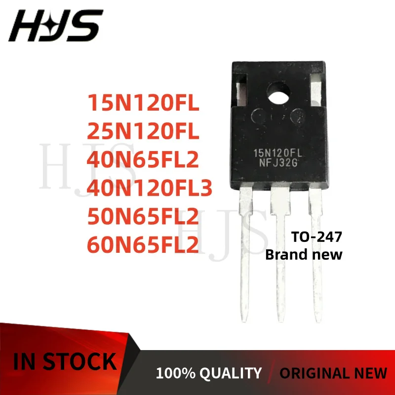 10Pcs/lot New 15N120FL 25N120FL 40N65FL2 40N120FL3 50N65FL2 60N65FL2 TO-247 IGBT power Transistor